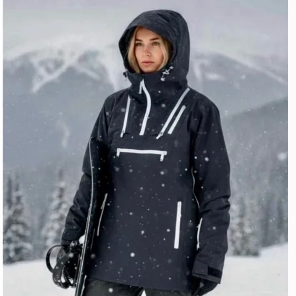 FP  Movement  Free People Blizzard Bliss Ski Jacket Hooded Snowboarding  XS coat - Picture 3 of 8